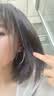 瑞泓祥999银针赵丽颖乔妍同款大耳圈女圈圈耳环素圈耳饰2026爆款 赵丽颖同款耳圈5CM银色-999银针 实拍图