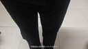 海澜之家（HLA）休闲裤男轻商务时尚系列四面弹力裤子男黑色175/90A(35)七夕礼物 实拍图