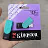 金士顿（Kingston）128GB USB3.2 Gen 1 U盘 DTXS 缤纷多彩旋转U盘 时尚便携 学习办公投标电脑优盘 实拍图