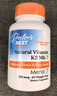 Doctor's bestMK-7&MenaQ7维生素K2素食胶囊100mcg/粒（每份1粒）60粒 多特倍斯 实拍图