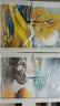 Sixpoetry 客厅装饰画现代简约沙发背景墙壁画轻奢三联晶瓷画大气高档挂画 福禄生辉（铝合金外框） 晶瓷画左右50*70+中间100*70亮面 实拍图