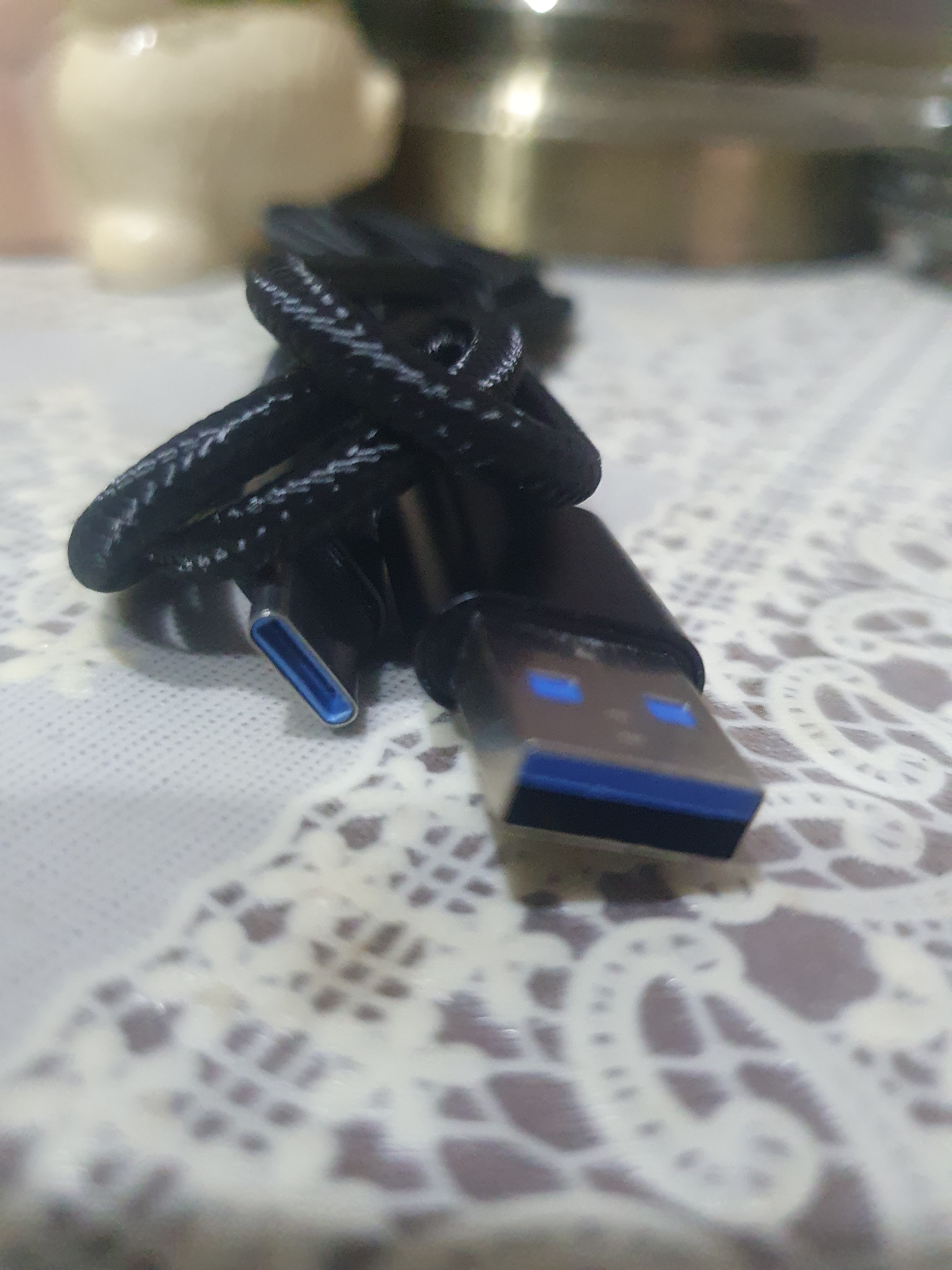 Type-C手机数据线10A快充适用华为荣耀小米魅族VIVOPPO车载平板通用闪充电线 绅士黑【2条装】 1米 实拍图