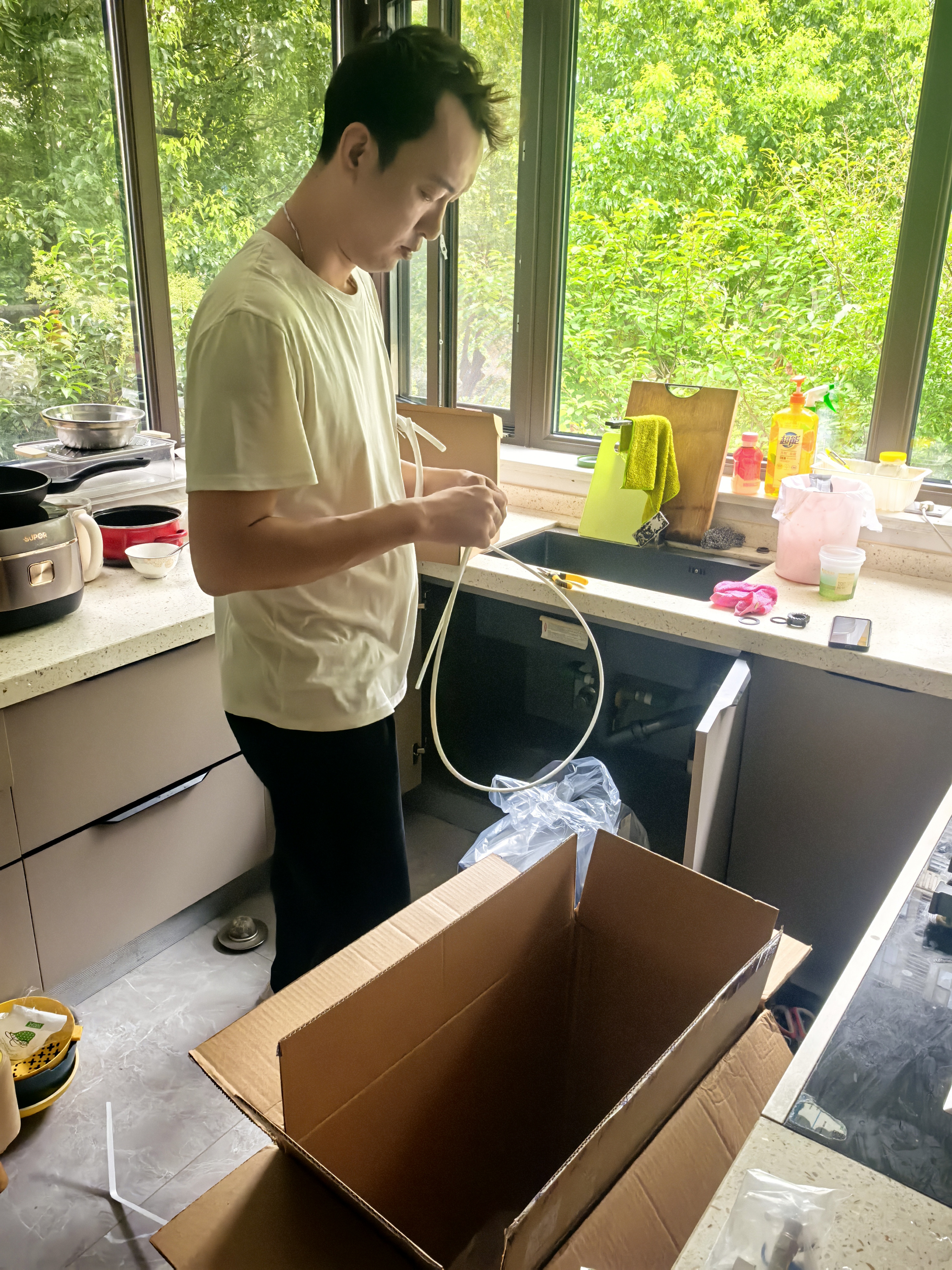 沁园家用净水器双子芯1200G 10年RO过滤器 1400G初始流速体验厨房台下式直饮一体机接自来水UR-D71272 实拍图