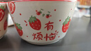 陶瓷新款可爱釉下彩高颜值ins风饭碗陶瓷餐具家用陶瓷饭碗 4.5英寸清新水果碗3只装【花色随机】 实拍图