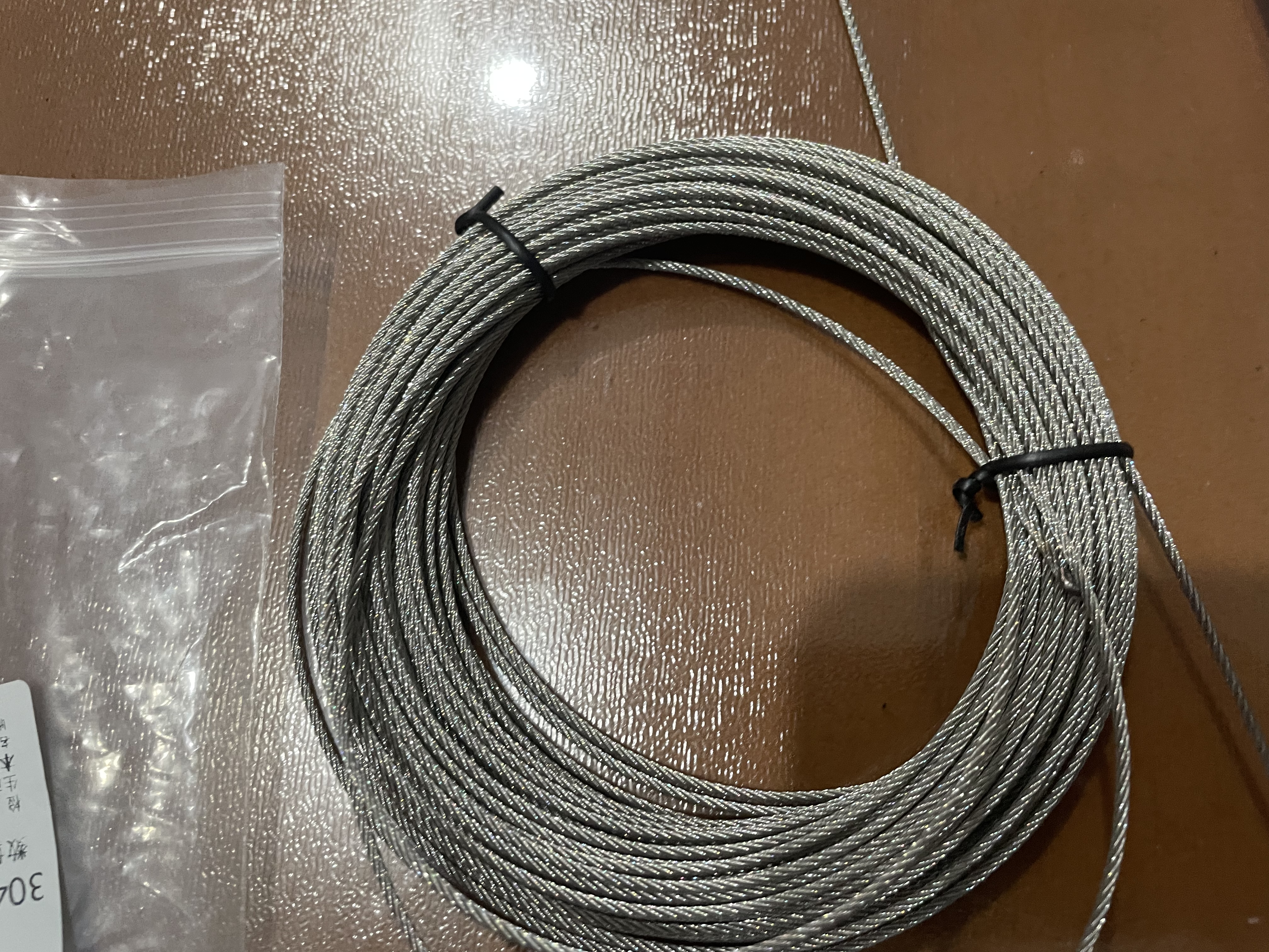 科脉304不锈钢晾衣架钢丝绳手摇器电动升降阳台晒衣杆配件316材质钢线 手摇晾衣架钢丝绳 304晾衣架钢丝绳长度8米的2条 实拍图