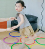 马丁兄弟 儿童户外玩具跳房子跳圈玩具幼儿园感统体能训练跳格子10圈+10扣 实拍图