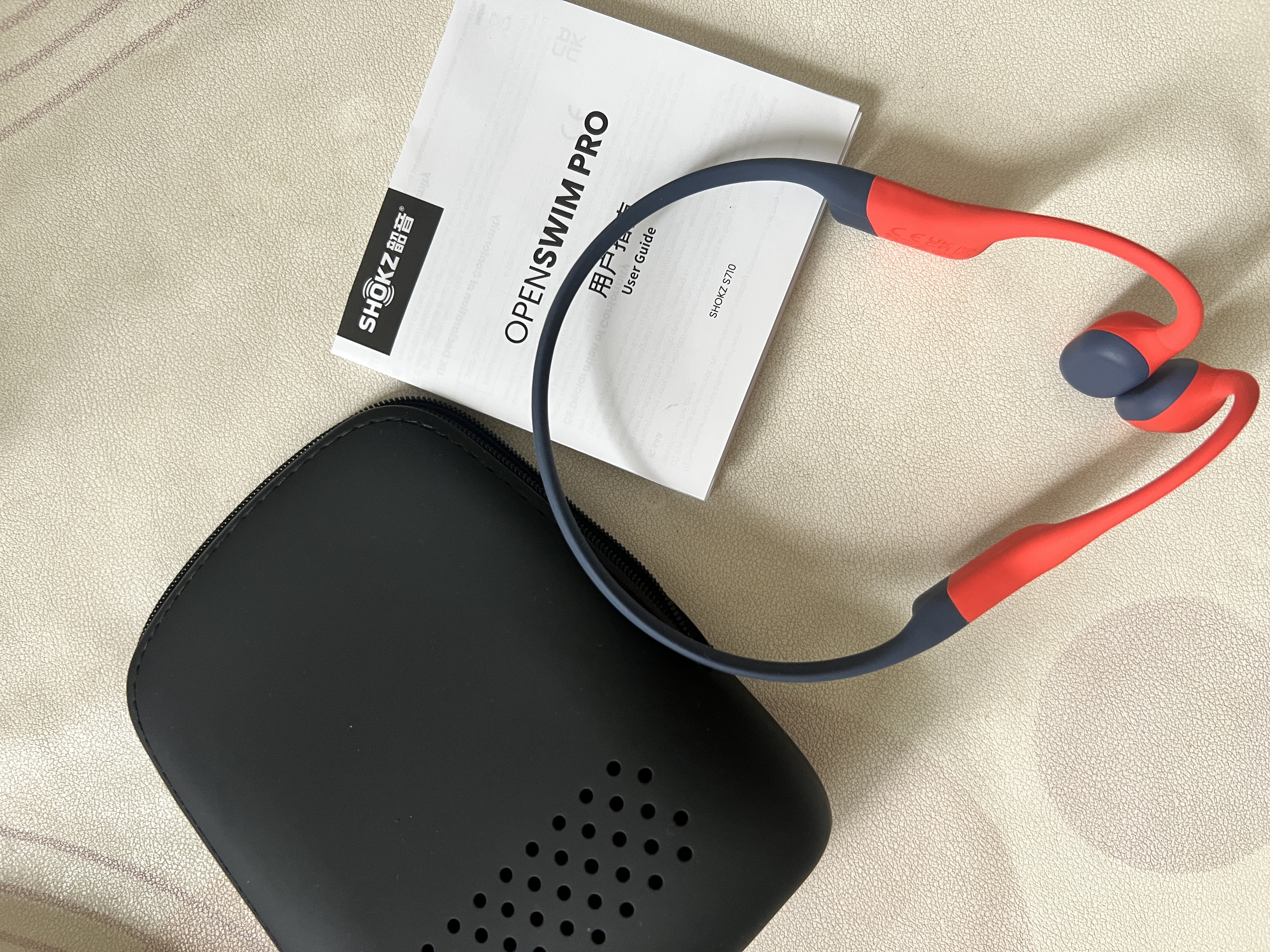 韶音（SHOKZ）OpenSwim Pro骨传导蓝牙耳机无线运动耳机开放式 游泳跑步骑行不入耳 珊瑚海 实拍图