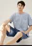 芬腾睡衣男100%纯棉夏季薄款T恤运动外穿男士睡衣家居服 实拍图