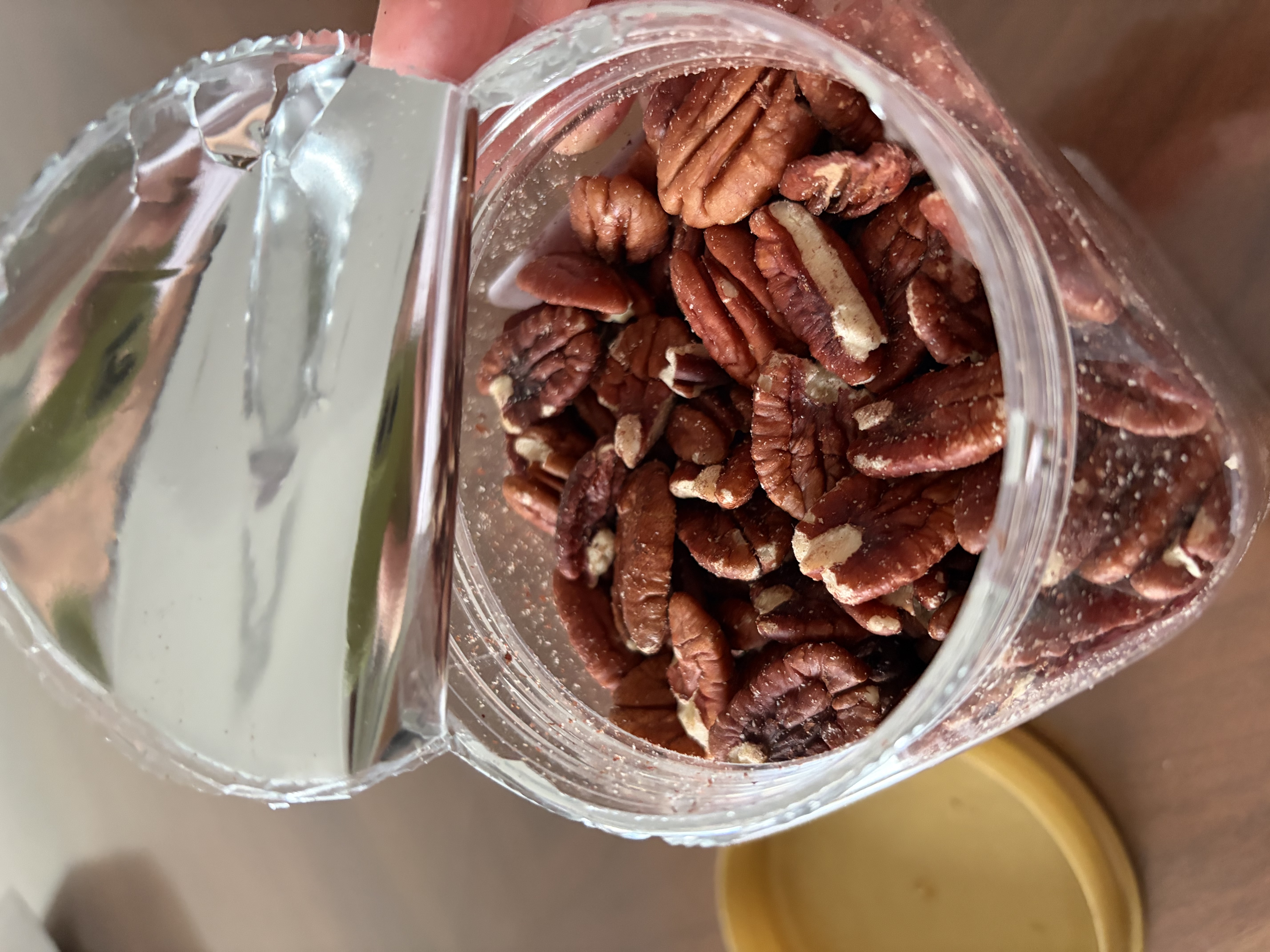 憨豆熊 原味碧根果仁500g 罐装原味新货长寿果干果仁烘焙解馋零食休闲 实拍图