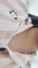 周大生18K黄金项链女蝴蝶套链极光蝶项链生日礼物送女友送妈妈 约1.6g 实拍图