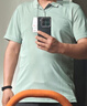 京东京造夏季运动短袖男士t恤polo衫男跑步健身户外速干衣服 苔藓绿3.0XL 实拍图