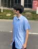 HLA海澜之家短袖衬衫男夏季轻商务衫及大码正装衬衣男黑色39 实拍图