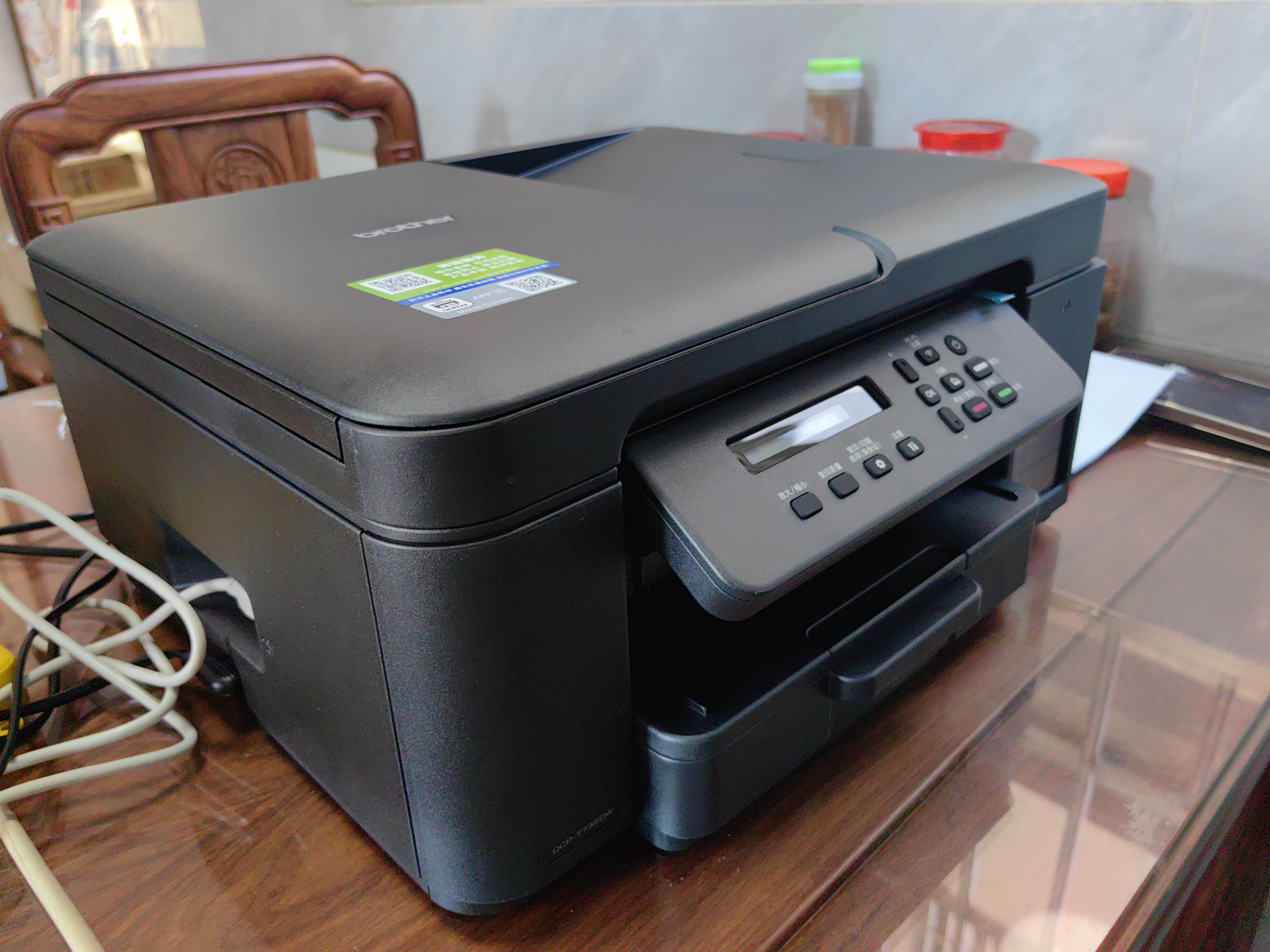 兄弟（brother）DCP-T735DW彩色喷墨连供打印机家用 远程打印无线复印扫描自动双面打印机 输稿器配置，T735DW喷墨打印机 【闪电达】官方标配 实拍图