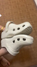 名创优品（MINISO）洞洞鞋女夏季外穿沙滩凉鞋防滑厚底踩屎感脚包头凉拖鞋骨白36-37 实拍图