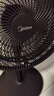 美的（Midea）【超级单品】七叶轻音立式电风扇家用柔风落地扇台式桌面小型风扇大风量节能摇头宿舍电扇 SAF30AB 实拍图