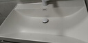 水沐淋涧鎏金石一体盆 浴室柜组合海洋盆卫生间洗脸盆柜组合洗手台洗漱池 120cm鎏金石海洋盆+多功能置物架 实拍图