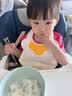 PUTOT宝宝围兜硅胶婴儿童吃饭围嘴加大加宽防水罩衣辅食蛋花饭兜 实拍图