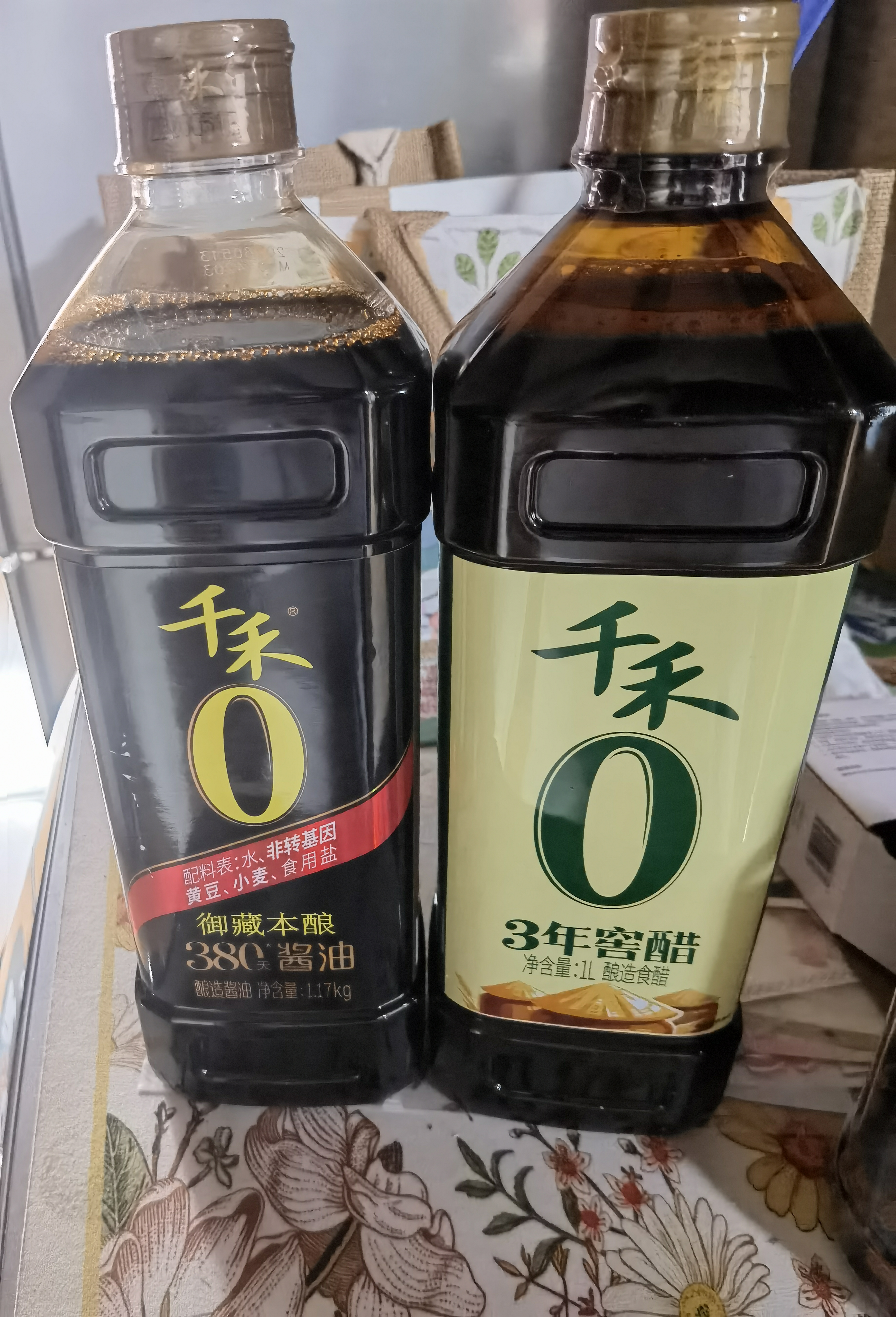 千禾御藏本酿380天酱油1.17kg【0添加特级生抽】厨房调味烧菜凉拌点蘸 实拍图