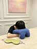 可韵（CORY）午睡枕小学生抱枕儿童趴睡枕头便携午觉办公室午休神器 竹炭蓝 实拍图