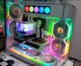 LIANLI联力 隐流二代 OLED曲面屏 一体式360水冷CPU散热器 磁吸式2K 60Hz 内置3D视觉特效 隐流2代360 隐流2代360 OLED 曲面屏无风扇版白色 实拍图