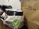 蔻驰（COACH）【品牌直供】女士CITY33大号手提单肩托特包CV976黑色老花礼物 实拍图