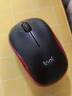 罗技（Logitech）M185鼠标 无线鼠标 办公鼠标 对称鼠标 黑色红边 带无线2.4G接收器 实拍图