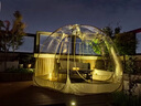 透明帐篷户外露天网红泡泡屋星空帐篷棚露营地秋冬阳光房室外餐厅 4-6人星空帐篷/流沙金【3*3*2m】 实拍图