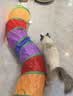 光多拉彩虹猫隧道加长125cm带逗猫球自嗨解闷钻洞迷宫小猫咪玩具可折叠 实拍图