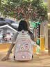 EQSK 月薪喵书包可爱高颜值三到六年级小学生减负护脊儿童双肩背包 粉色-A款-27件套 实拍图