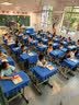 梓晨小学生桌布桌罩课桌套罩学校教室长方形学习桌专用蓝色桌套书桌垫 实拍图