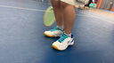 尤尼克斯（YONEX）羽毛球鞋yy入门级训练减震动力垫男女SHB101CR 白/蓝39码 实拍图