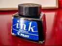 百乐（PILOT）非碳素墨水不堵笔 钢笔用墨水瓶装30ml INK-30-BB原装进口蓝黑色 实拍图