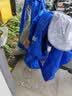 天堂伞 户外骑行雨衣雨披单人连体 加厚牛津布电瓶车摩托车 均码宝兰 实拍图
