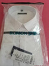 罗蒙（ROMON）纯色商务职业正装男士白衬衫工装外套长袖衬衣男CS108白色2XL 实拍图