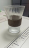【采销严选】玻璃水杯带杯架套装家用茶杯防烫束腰耐热客厅水杯 杯架+六只风琴杯 320ml 1只 实拍图