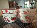 陶瓷新款可爱釉下彩高颜值ins风饭碗陶瓷餐具家用陶瓷饭碗 4.5英寸清新水果碗4只装【花色随机】 实拍图