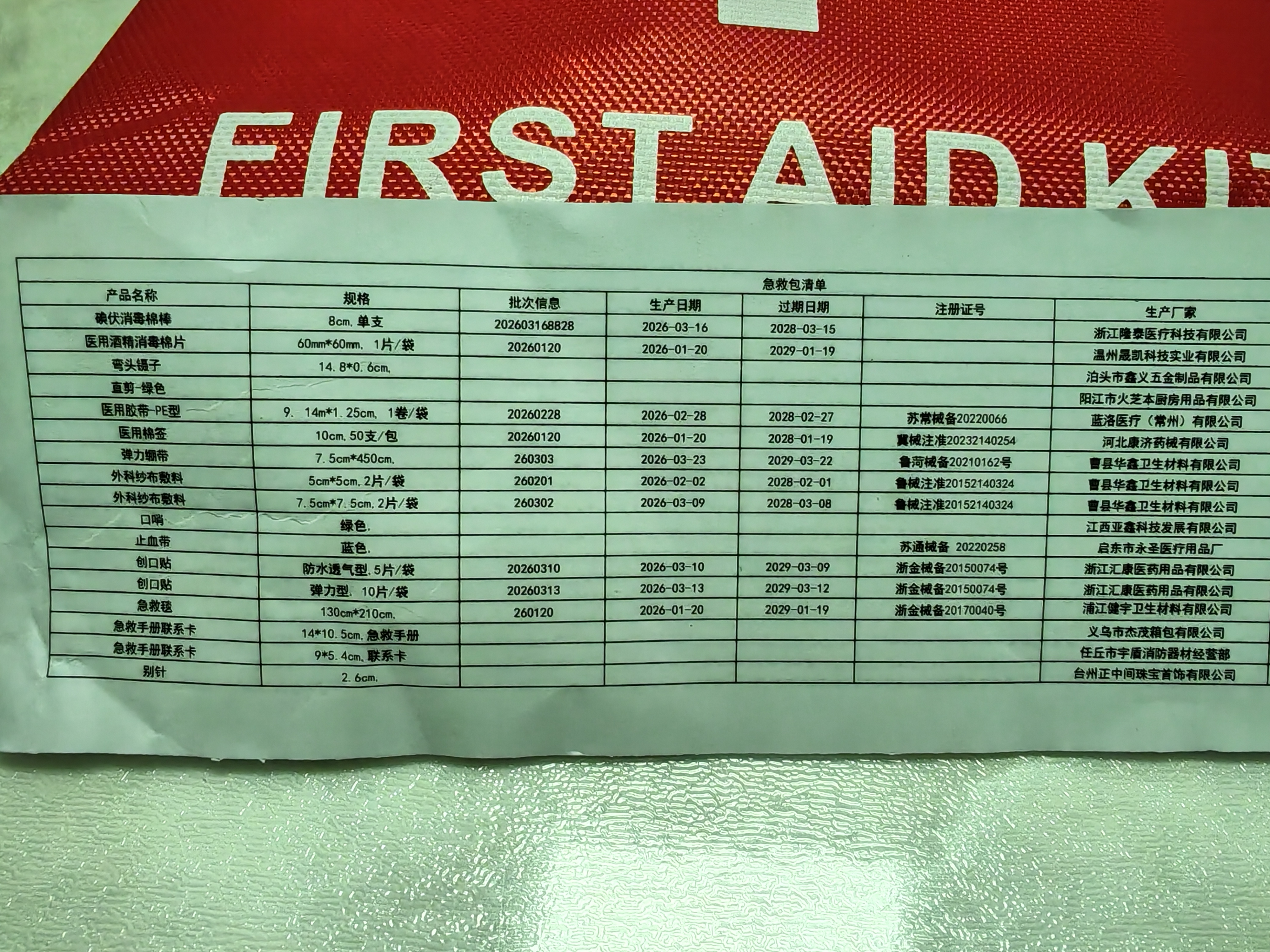 康梦达医用急救包17件套基础款急救箱便携应急包家庭户外露营车载医疗包 晒单实拍图