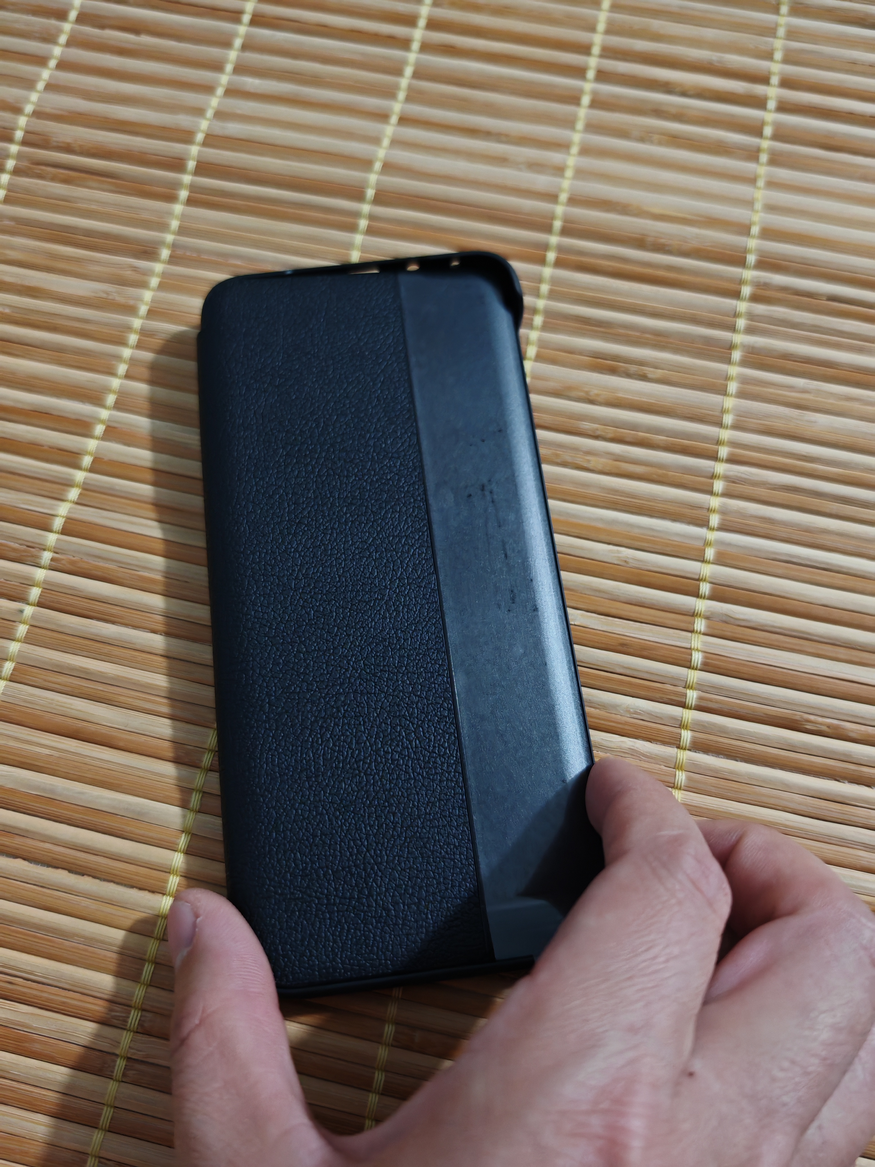 正件适用荣耀Magic6至臻版手机壳保护套 magic6至臻版皮套真素皮翻盖式智能视窗全包防摔外壳男女士 黑 实拍图