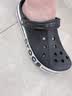 卡骆驰（CROCS）贝雅卡骆班洞洞鞋|205089 黑色/白色-066   43 (270mm)   实拍图