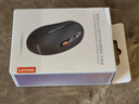 联想（Lenovo）无线蓝牙双模充电鼠标 蓝牙5.0/3.0 便携办公鼠标人体工学设计 Howard Mouse 2022充电版理性黑 实拍图