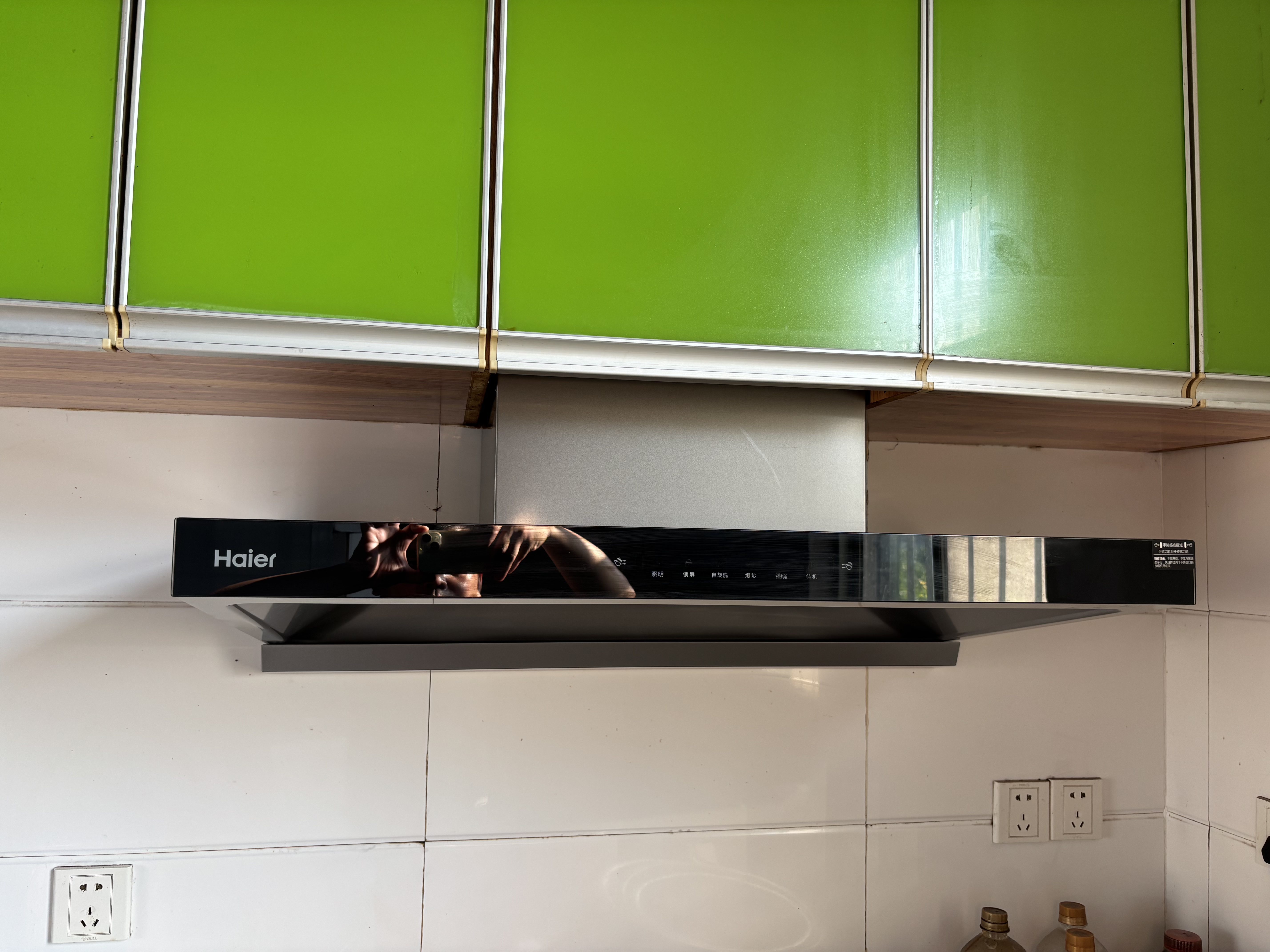 海尔（Haier）新欧式抽吸排油烟机 顶吸下潜近吸 以旧换新家用大吸力26风量自清洁免费上门安装 烟灶联动T11Pro 实拍图