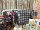 佳帮手晾衣架落地晾晒架铝合金伸缩折叠室内外阳台移动晾衣杆晒网款 实拍图