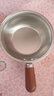 特厚不锈钢平底锅奶锅电磁炉通用不粘锅辅食锅汤锅煮锅蒸锅汤锅 胡桃木锅17cm 实拍图