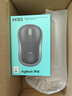 罗技（Logitech）M185鼠标 无线鼠标 办公鼠标 对称鼠标 黑色灰边 带无线2.4G接收器 实拍图