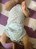 优衣库婴幼儿网眼包臀衣/短袖/1件装宝宝衣服连体衣481772 01 乳白色 70cm 实拍图