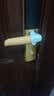 贝得力硅胶门把手保护套宝宝防静电防磕碰卧室门防滑防撞棕绿色2个 实拍图
