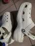 卡骆驰（CROCS）新款厚底云朵洞洞鞋送女友礼物206750 骨白色 38 -39 实拍图