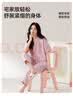 欧迪芬100%纯棉春夏女士睡衣女短袖可外穿套头家居服套装粉XL 实拍图