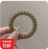 新款发绳女扎头简约气质头绳无痕电话线发圈高弹力皮筋头饰 绿色【1个装】 实拍图