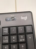 罗技（Logitech）MK295无线键鼠套装 静音办公无线键盘鼠标套装 静音鼠标键盘笔记本电脑键盘薄膜 全尺寸家用104键 MK295黑+短鼠标垫（20*23） 实拍图